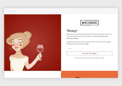 Uncorked Project Landing Page